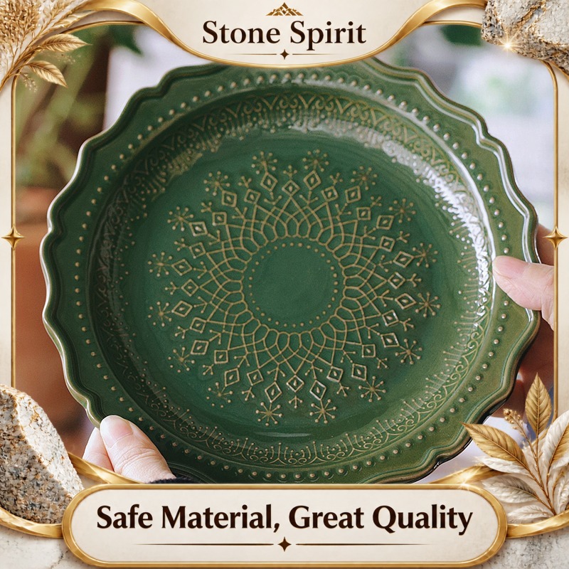 Vintage Collectible Dishes - Элегантная винтажная керамическая тарелка с тиснением,