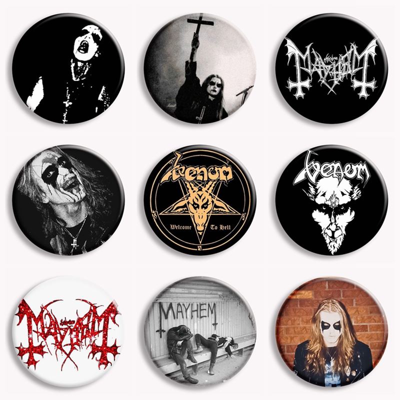 Vintage Collectible Buttons - Rock Mayhem группа мягкая пуговица булавка
