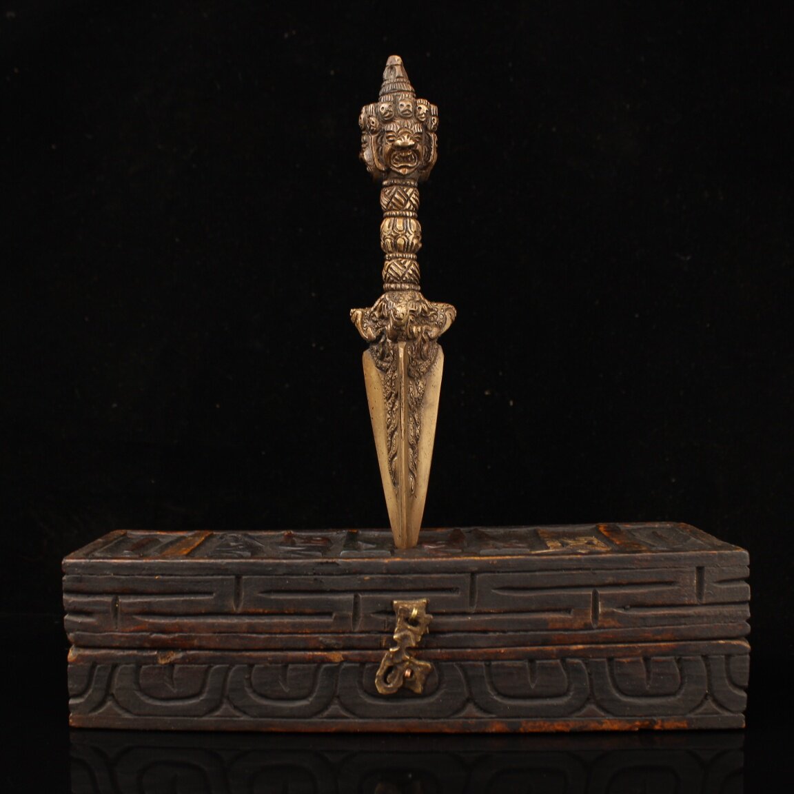 Collectible Vintage Tools - Винтажная медная тибетская буддийская ваджра-фурба ручной