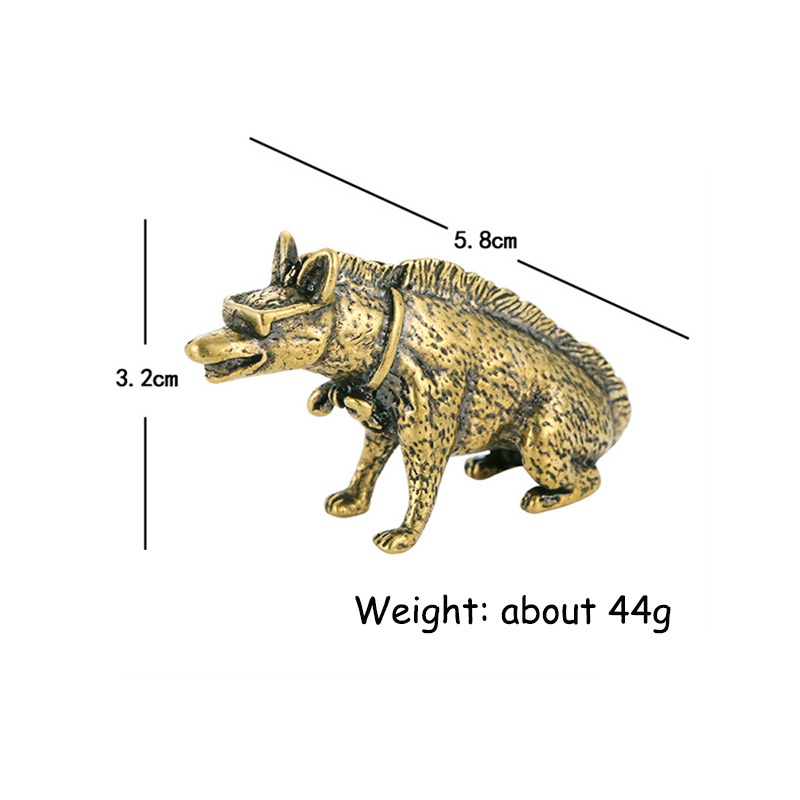 Латунные статуи Hyaenidae с гл – обзор и цена Vintage Collectible Ornaments