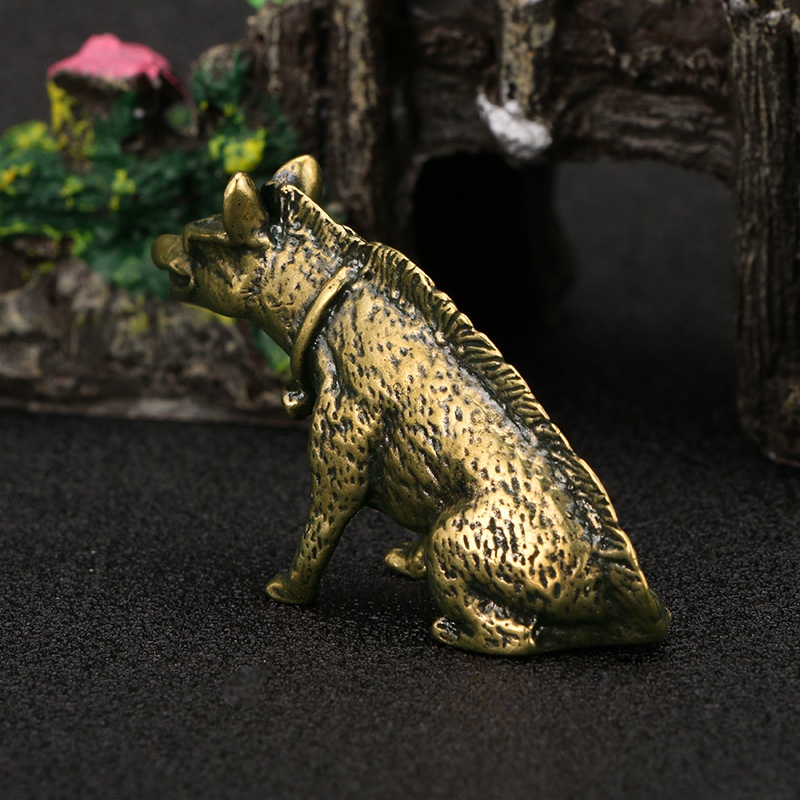 Латунные статуи Hyaenidae с гл – обзор и цена Vintage Collectible Ornaments