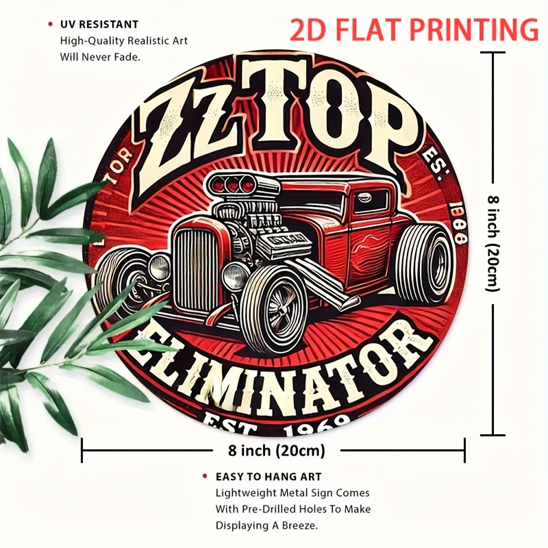 2D Flat, 1 шт. ZZ Top Eliminat – обзор и цена Vintage Collectible Plates